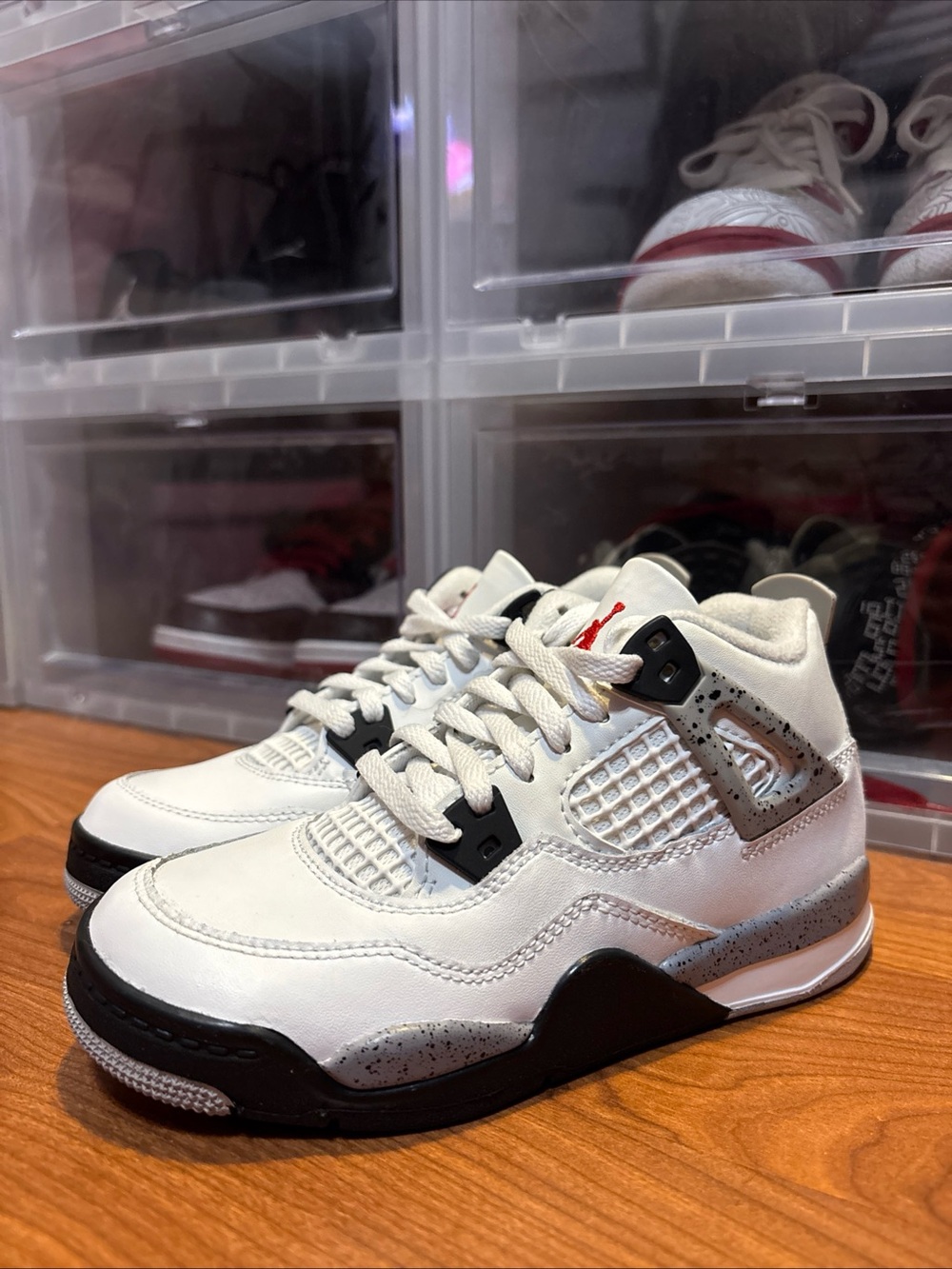 Air Jordan 4 Retro OG PS White Cement IB4388-100 Basketball  Shoe Sz 13C B-Grade